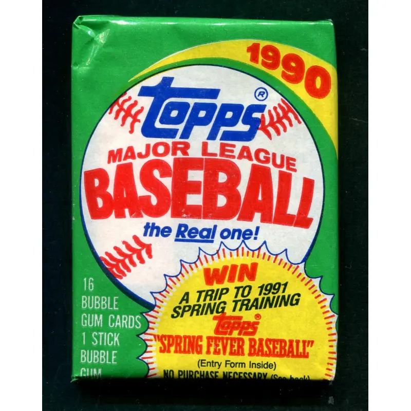 1990 Topps Baseball Unopened Wax Pack