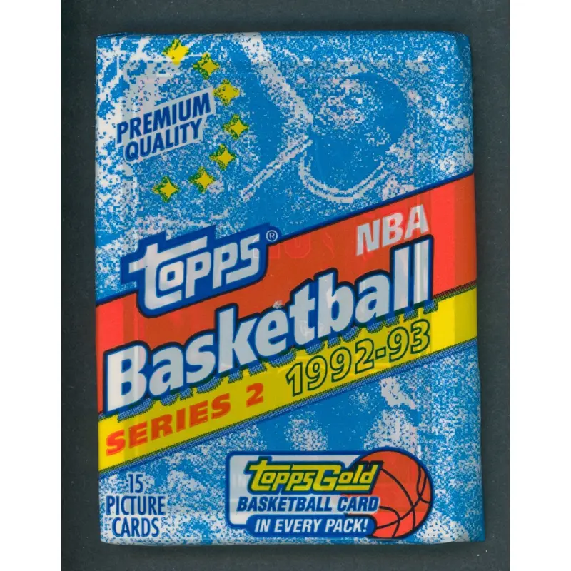 1992/93 Topps Basketball Unopened Series 2 Pack