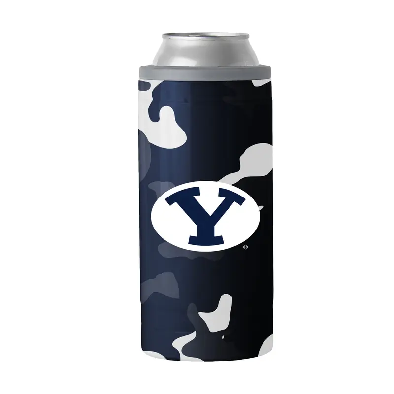 BYU 12oz Camo Swagger Slim Can Coolie