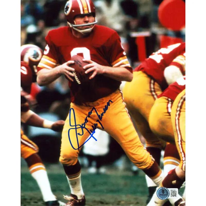 Commanders Sonny Jurgensen Authentic Signed 8x10 Vertical Photo BAS #BM01823