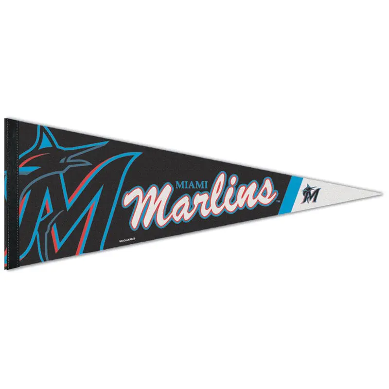 Miami Marlins Official MLB Baseball Team Premium Felt Pennant - Wincraft Inc.