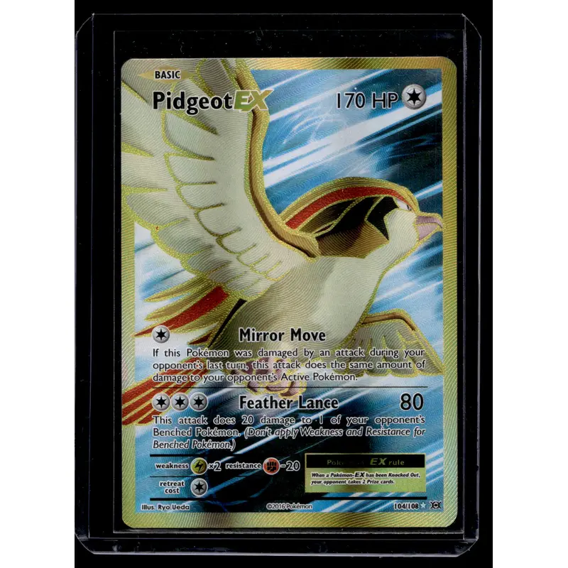 2016 Pokemon - XY Evolutions - 20th Anniversary - Ultra Rare - Pidgeot EX #104