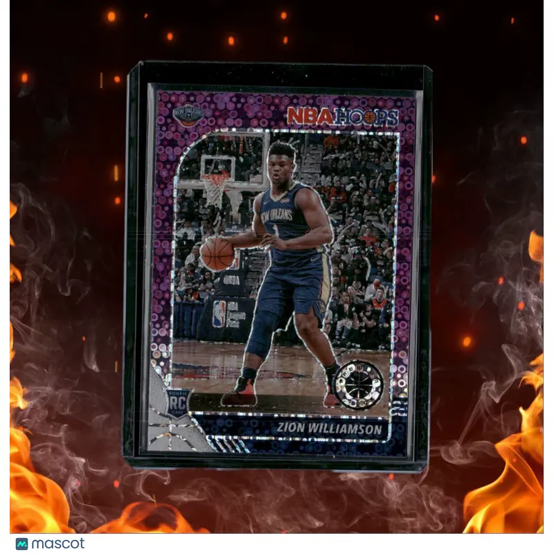 2019-20 Panini NBA Hoops Premium Stock Zion Williamson Purple Disco Prizm Rookie