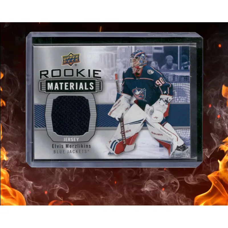 2019-20 Upper Deck Elvis Merzlikins Materials Jersey Rookie #RM-EM