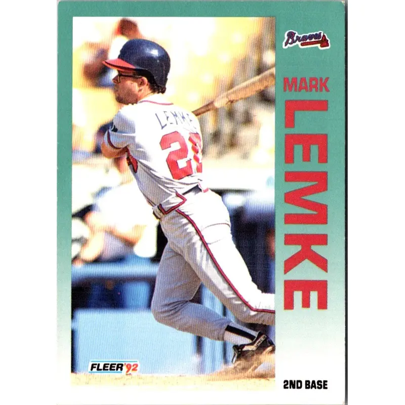 1992 Fleer Mark Lemke #362