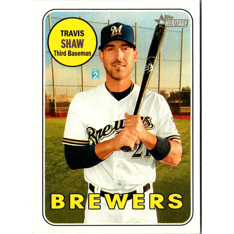 2018 Topps Heritage Travis Shaw #204