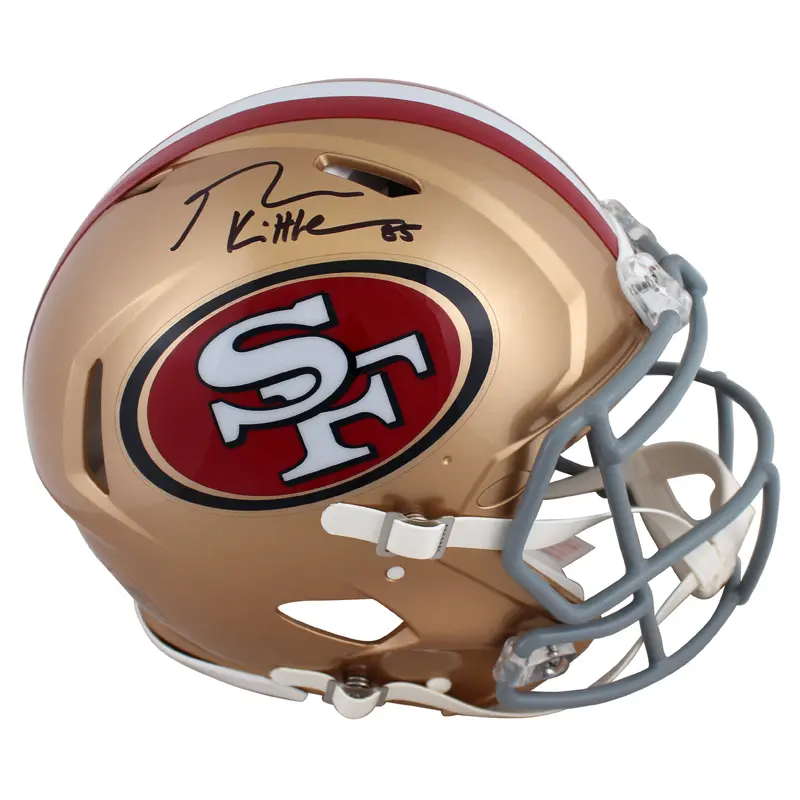 49ers George Kittle Authentic Signed Full Size Speed Proline Helmet BAS Witness