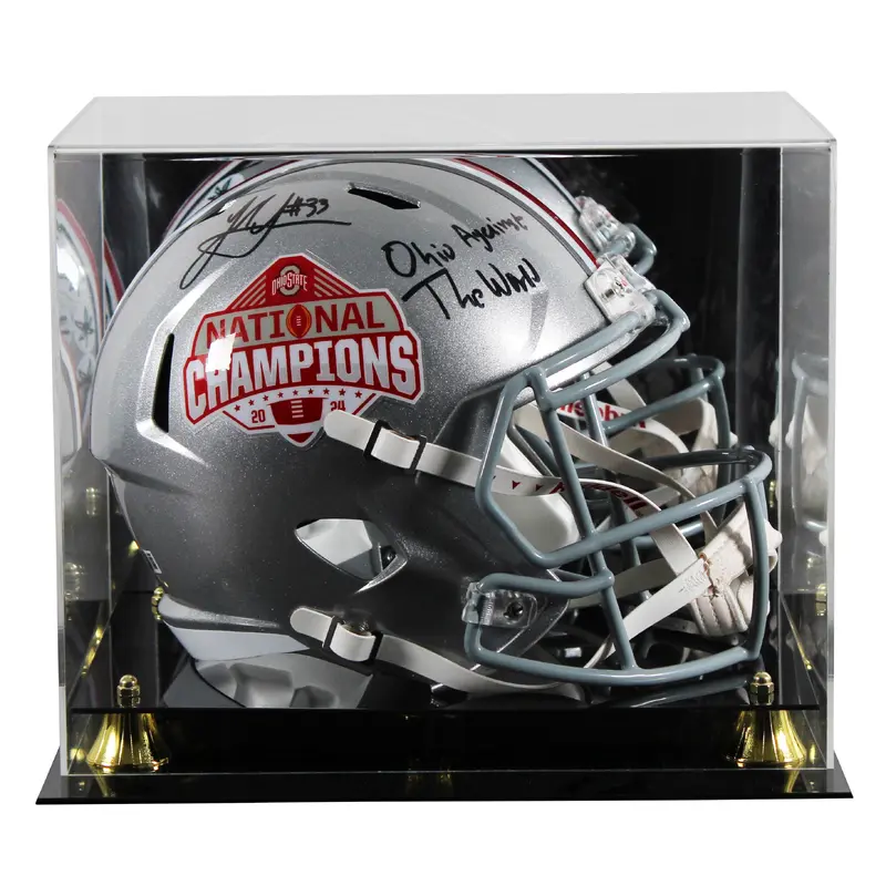 OSU Jack Sawyer "OATW" Signed 2024 Nat'l Champs F/S Speed Rep Helmet W/ Case BAS