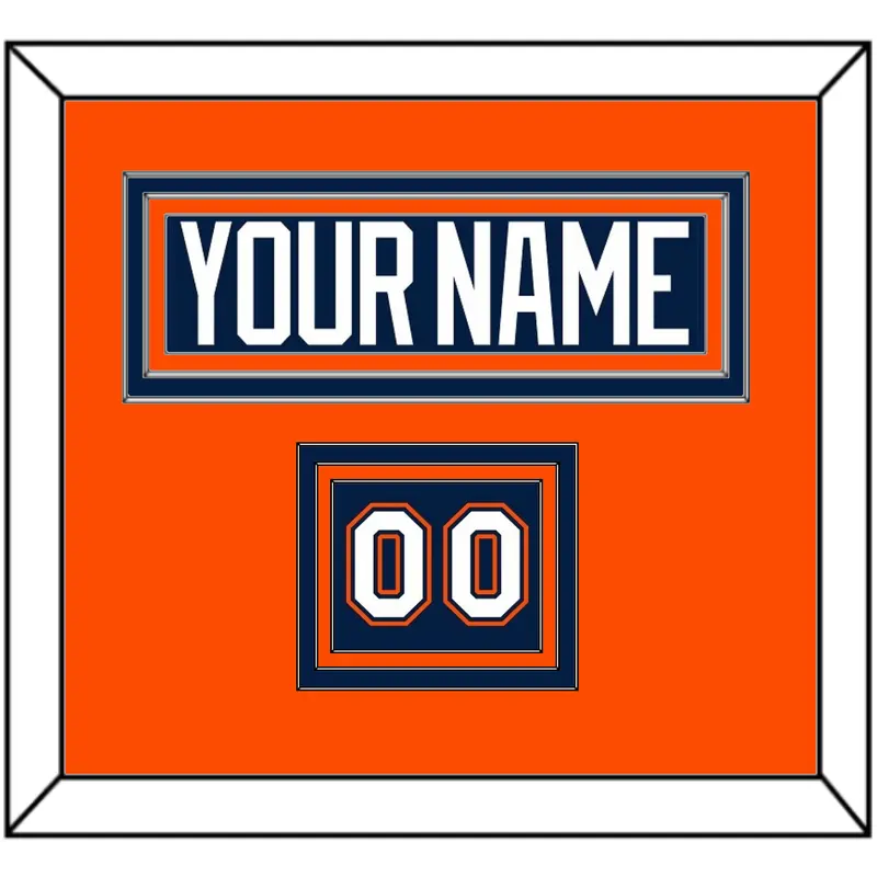 New York Nameplate & Number (Shoulder) - Road Blue Jersey (1998-2007) - Triple Mat 3