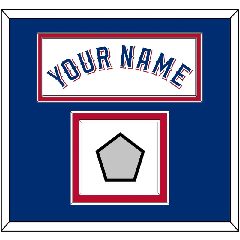 Texas Name & World Series Champions Patch - Home White (2020-2023) - Double Mat 3