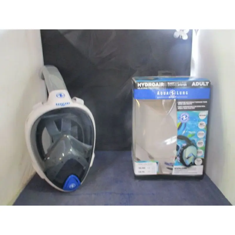 Used Aqualung Sport Hydroair Snorkel Face Mask System Adult Size Small