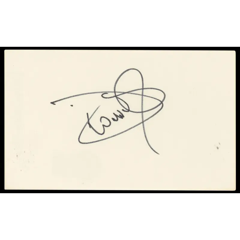 Dionne Warwick Authentic Signed 3x5 Index Card Autographed BAS #BP50632