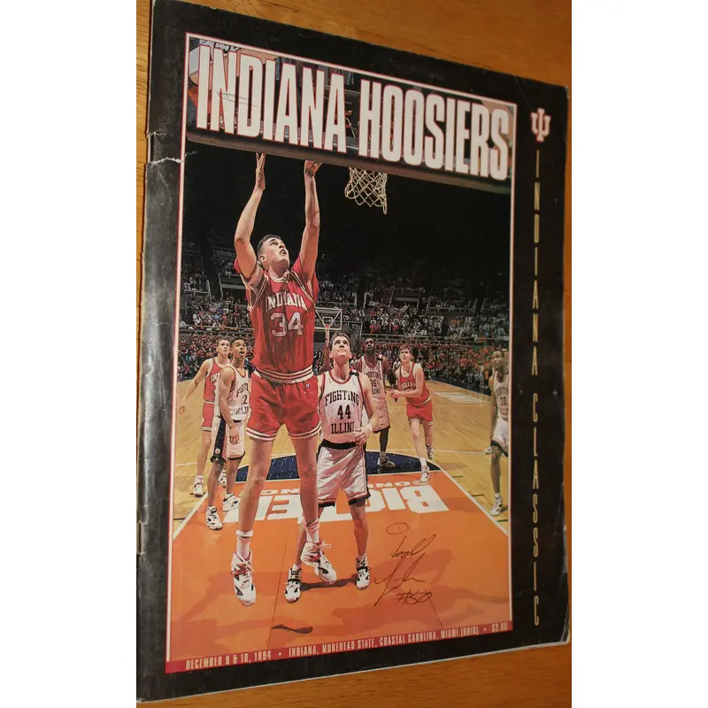 1994 Indiana Universtiy Indiana Classic Autographed Program