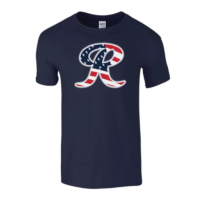 Tacoma Rainiers Navy Flag R Tee