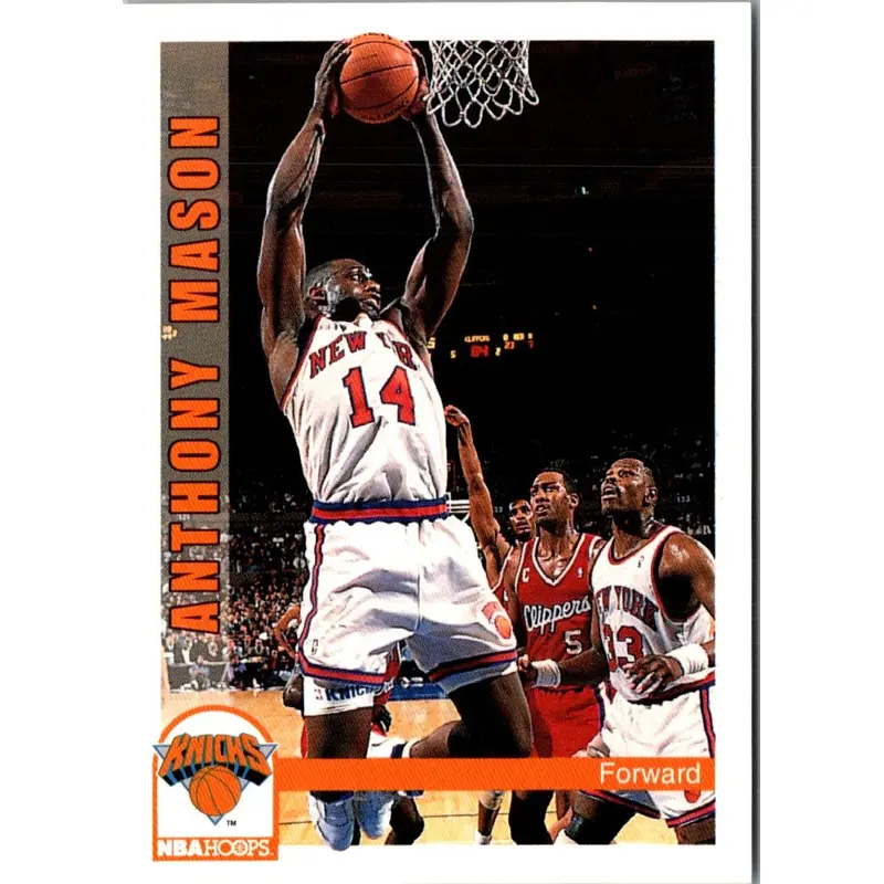 1992 Hoops Anthony Mason #155
