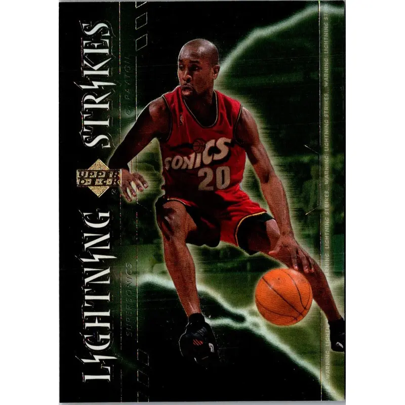 2000 Upper Deck Lightning Strikes Gary Payton #LS6