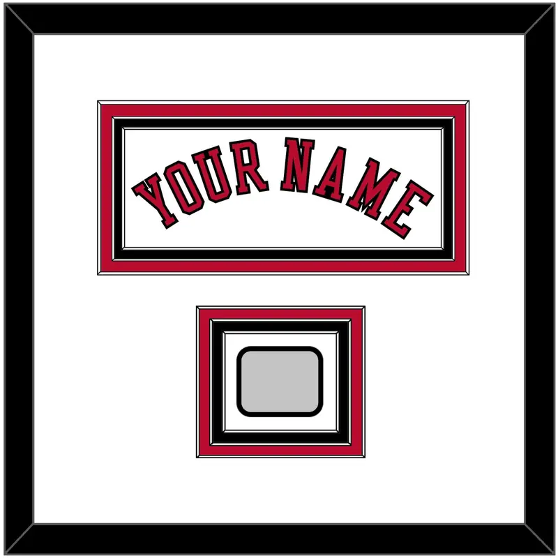 Chicago Name & 3X Champions Patch - Home White (1986-2017) - Triple Mat 1