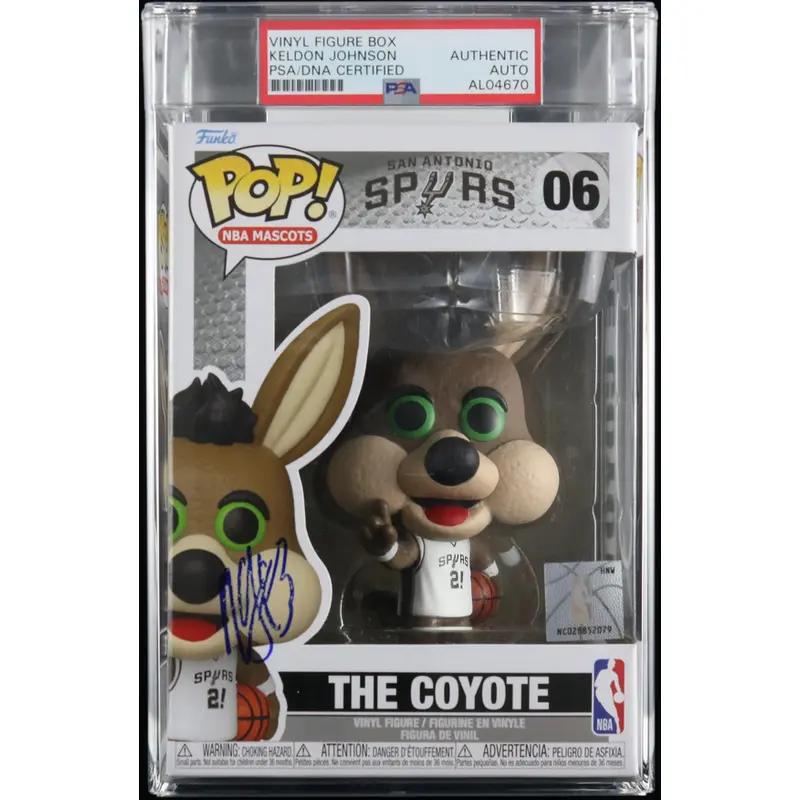 Keldon Johnson Signed Funko Pop! PSA Encapsulated Auto San Antonio Spurs