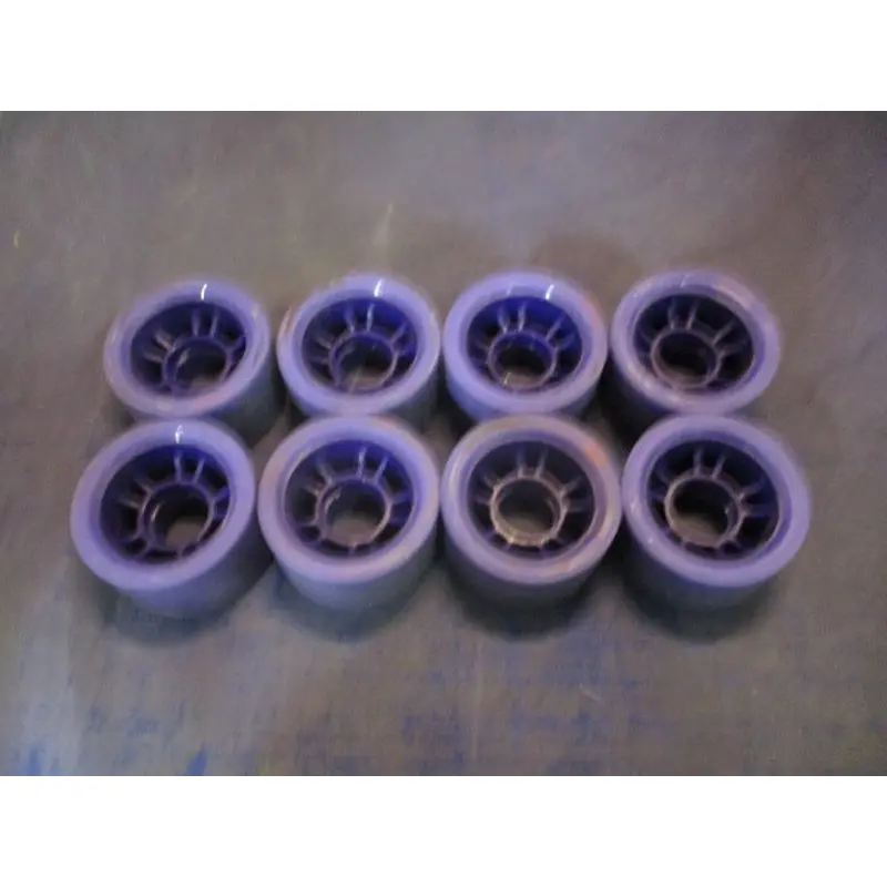 Used Purple Bont Evolve 59mm Roller Skate Wheels Set of 8