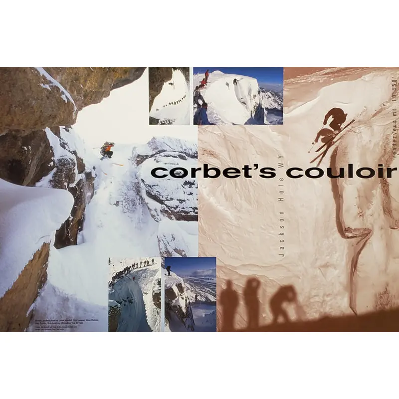 Jackson Hole "Corbet's Couloir" Skiing Poster - Focus Productions