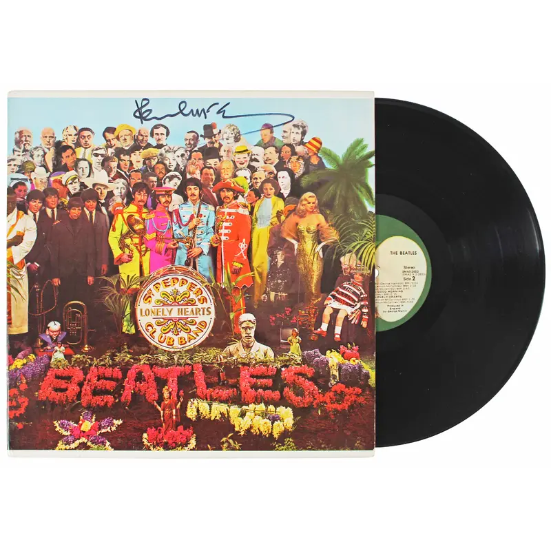 Paul McCartney Beatles Signed Sgt. Pepper's Album Cover W/ Vinyl JSA #YY56740