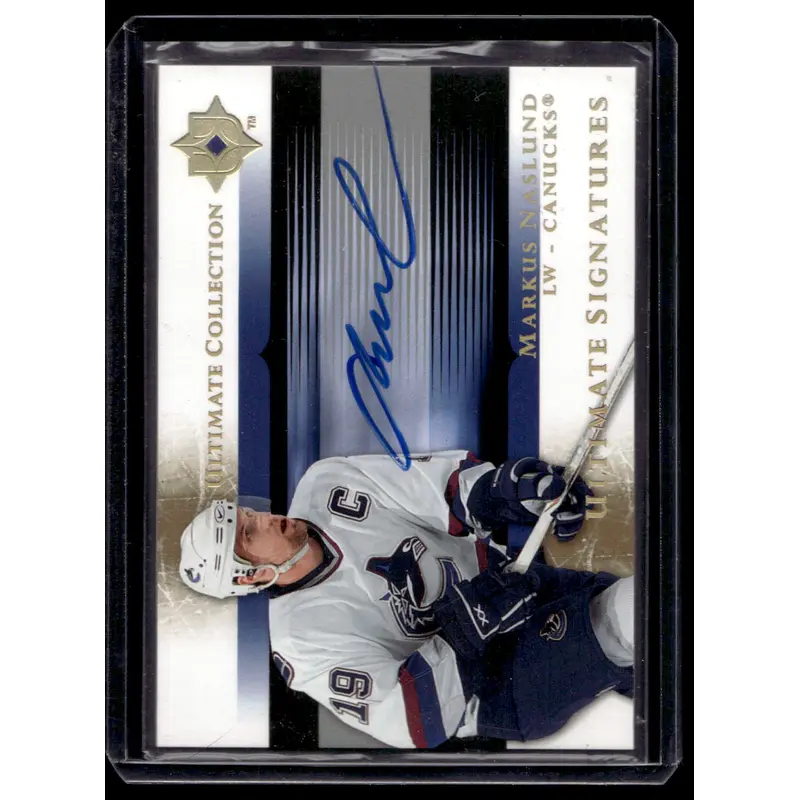 2005-06 Upper Deck Ultimate Collection - Ultimate Signatures - Markus Naslund #US-MN