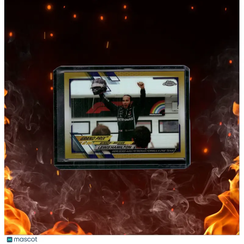 2021 Topps Chrome F1 Lewish Hamilton Grand Prix Champion Gold Purple #140