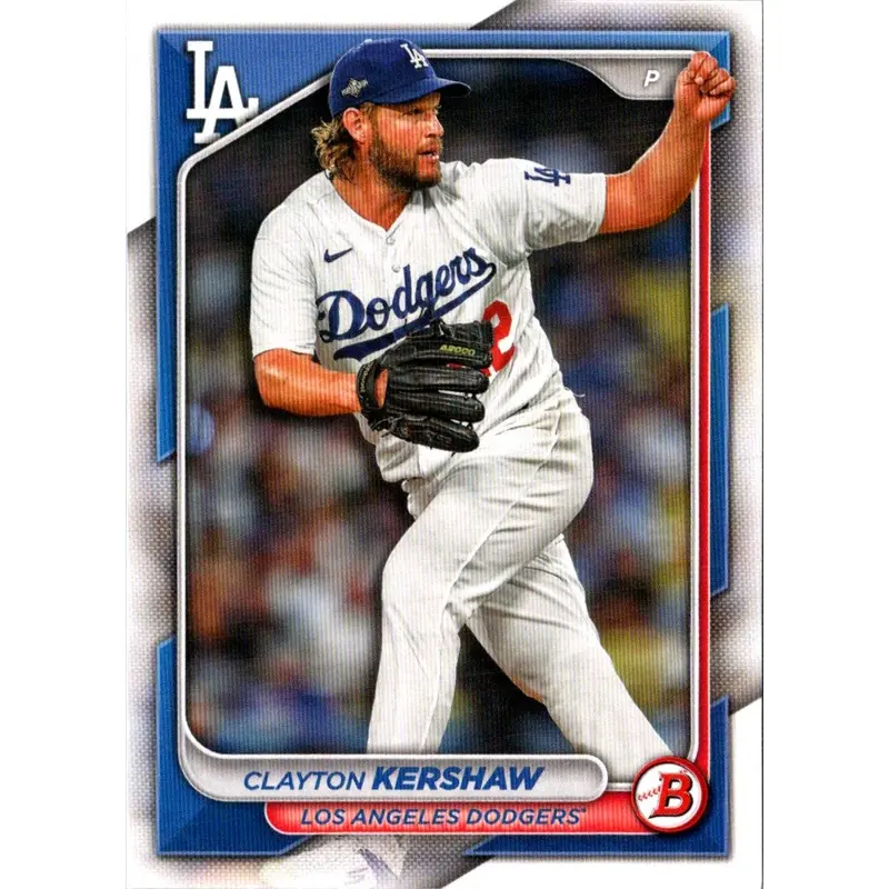 2024 Bowman Green Pattern Clayton Kershaw #56