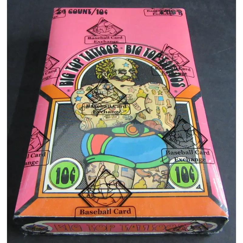 1970 Big Top Tattoos Unopened Box (BBCE)