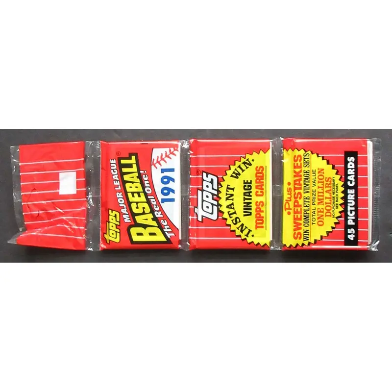 1991 Topps Baseball Unopened Rack Pack