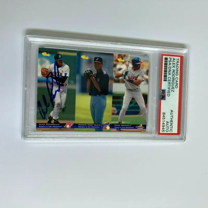 Alex Rodriguez Signed Autographed 1994 Classic RC Baseball Card PSA DNA