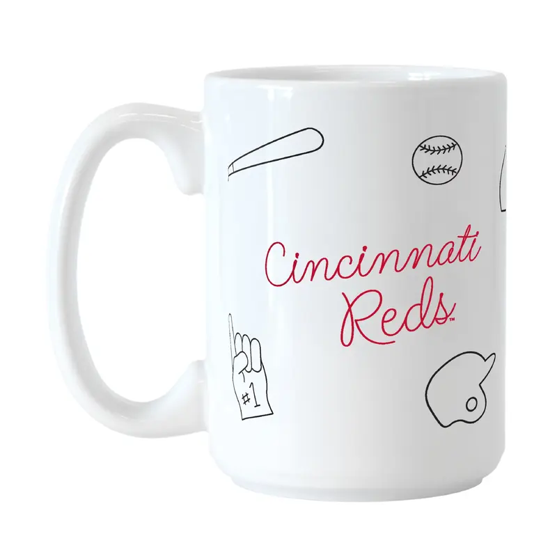 Cincinnati Reds 15oz Playmaker Sublimated Mug