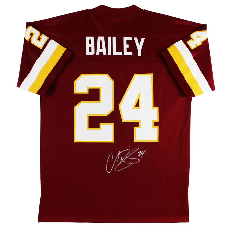 WFT Champ Bailey Authentic Signed NFL Vintage Proline Maroon Jersey BAS Witness