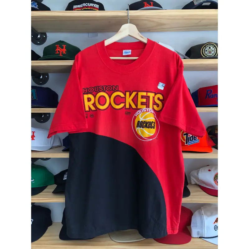 Vintage Deadstock Salem Houston Rockets 2 Tone Tee Size Large