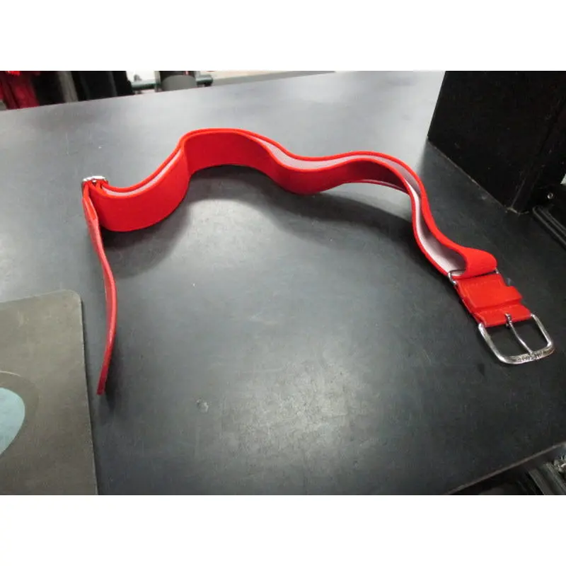 Used All Star Red Adult Baseball Belt