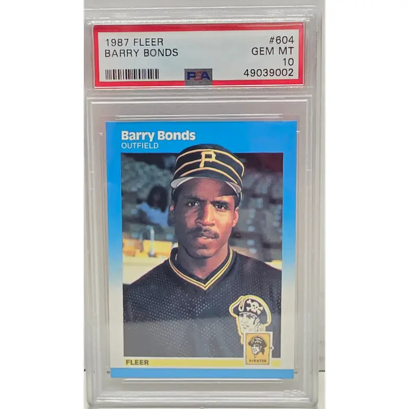 Barry Bonds 1987 Fleer Rookie #604 PSA 10 Gem Mint