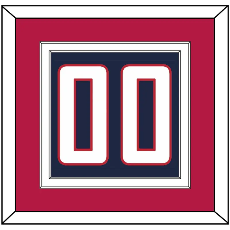 United States Mens Hockey Number - 2010 Olympics Road Blue - Double Mat 3
