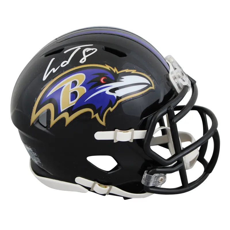 Ravens Lamar Jackson Authentic Signed Speed Mini Helmet Autographed Fanatics