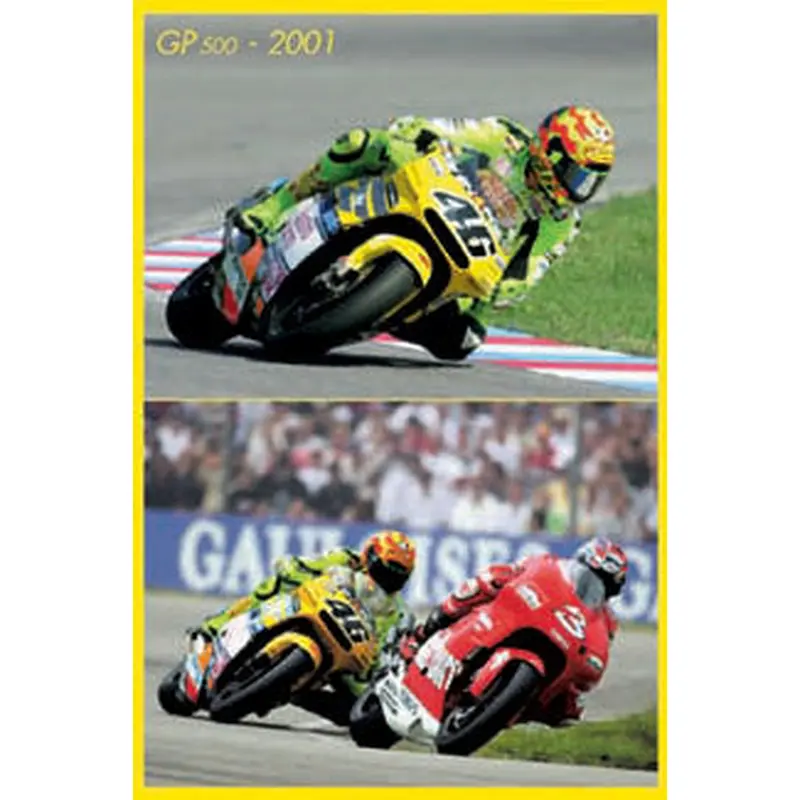 Valentino Rossi "Champion" MotoGP Motorcycle Racing Poster - Nuova 2002