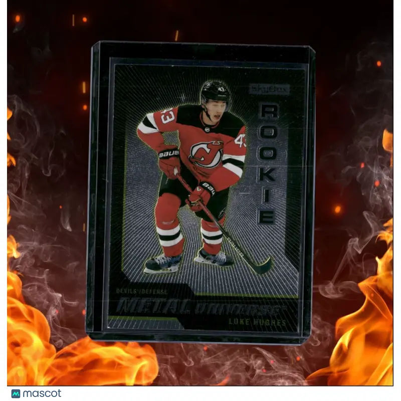 2023-24 SkyBox Metal Universe Luke Hughes Retro Rookie #R-28