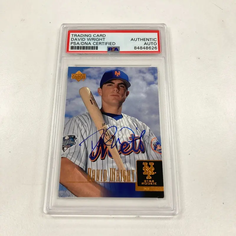 2001 Upper Deck David Wright Signed Autographed RC PSA DNA