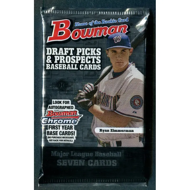 2005 Bowman Draft Picks & Prospects Baseball Unopened Pack (Hobby) (7)