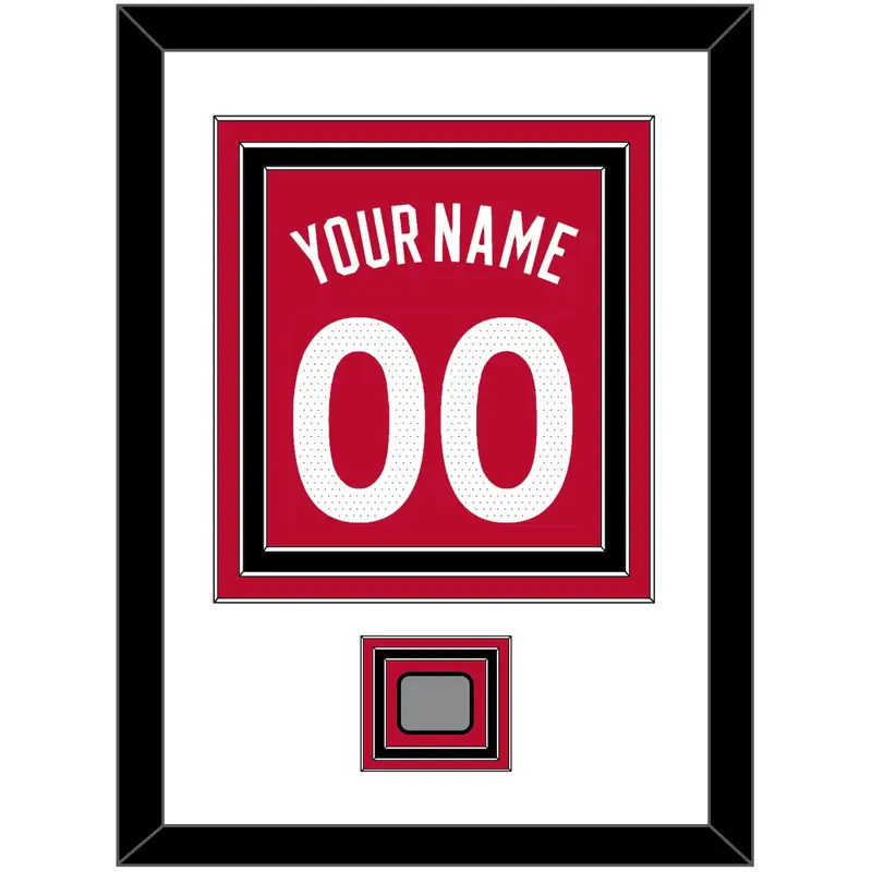 Toronto Name & Number With Finals Patch - Red Icon (2015-2020) - Triple Mat 1