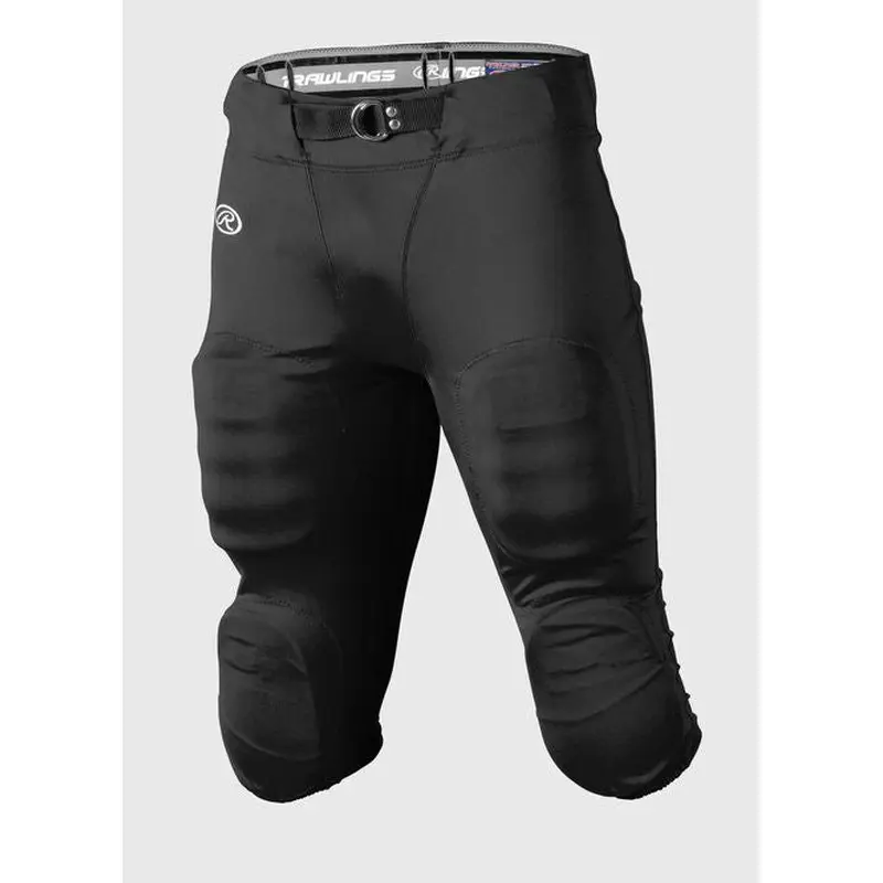 New Rawlings Slotted Football Pants Adult Size XS - Black (Pads not Included)