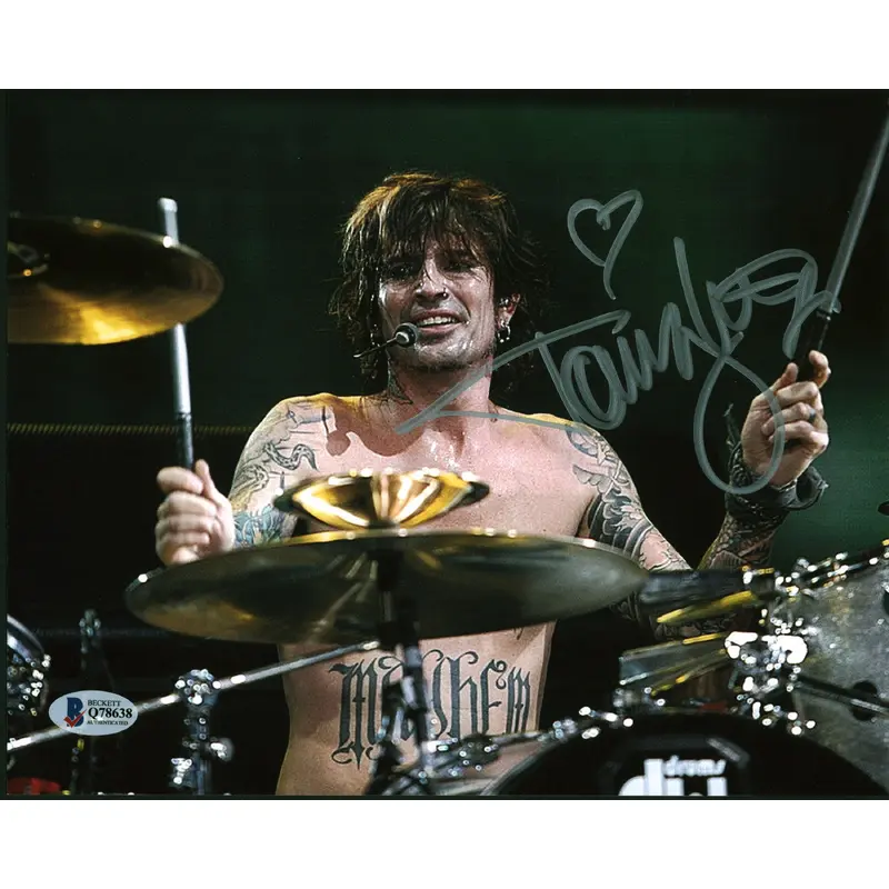 Tommy Lee Motley Crue Authentic Signed 8x10 Photo Autographed BAS #Q78638