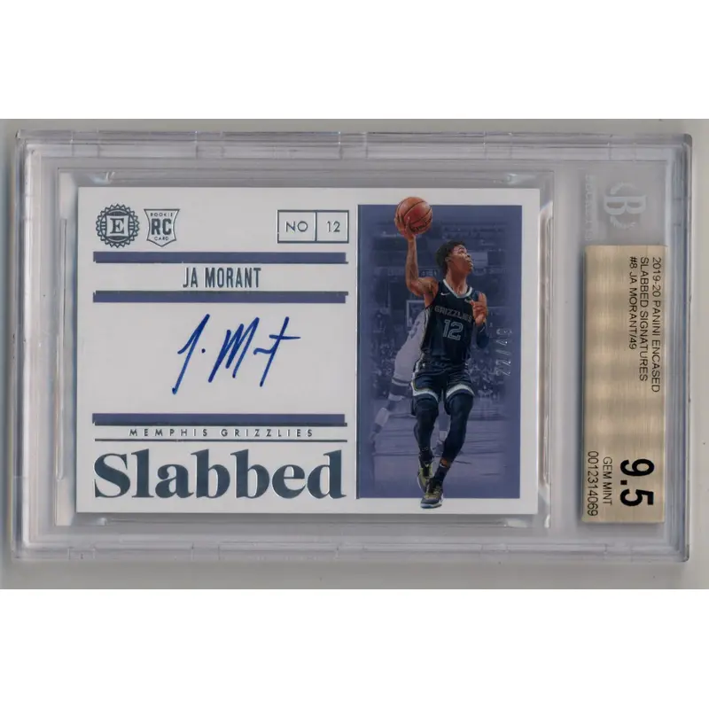 Ja Morant 2019-20 Encased Slabbed Signatures 22/49 BGS 9.5 Gem Mint