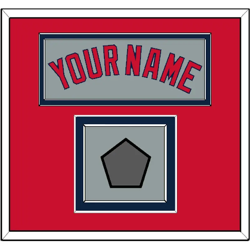 Boston Name & World Series Champions Patch - Road Gray - Double Mat 3