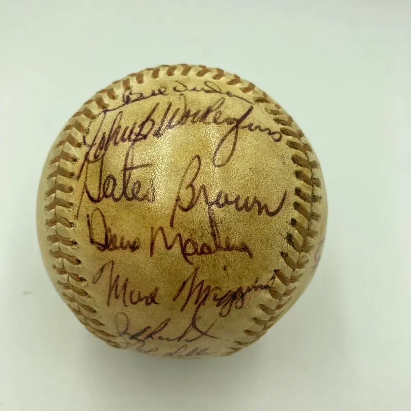 1972 Houston Astros VS Detroit Tigers Team Signed National League Baseball