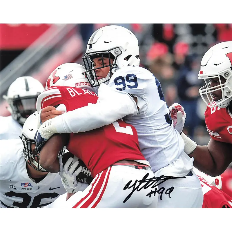Yetur Gross-Matos signed 8x10 photo PSA/DNA Carolina Panthers Autographed