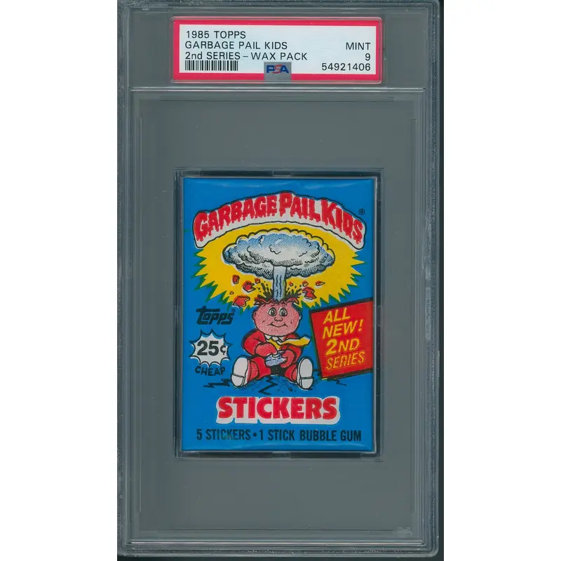 1985 Topps Garbage Pail Kids 2nd Series Wax Pack PSA 9 (w/ price)